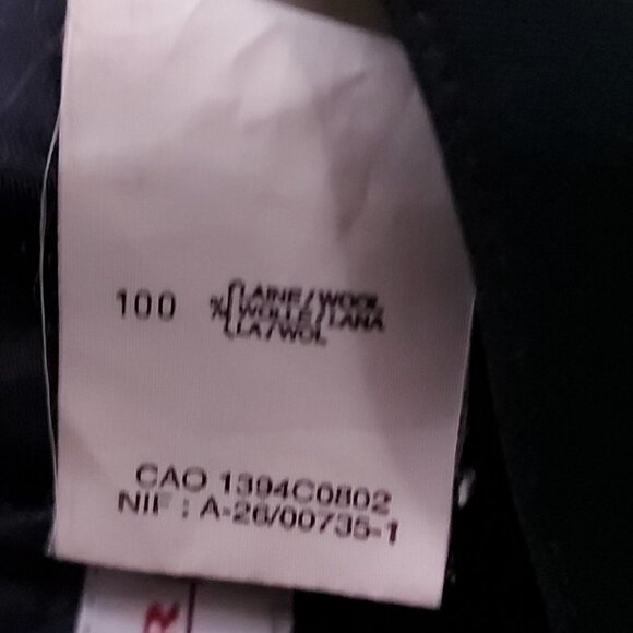 classic VINTAGE NAVY 100% WOOL HIGH-WAISTED SKIRT - Picture 6 of 7